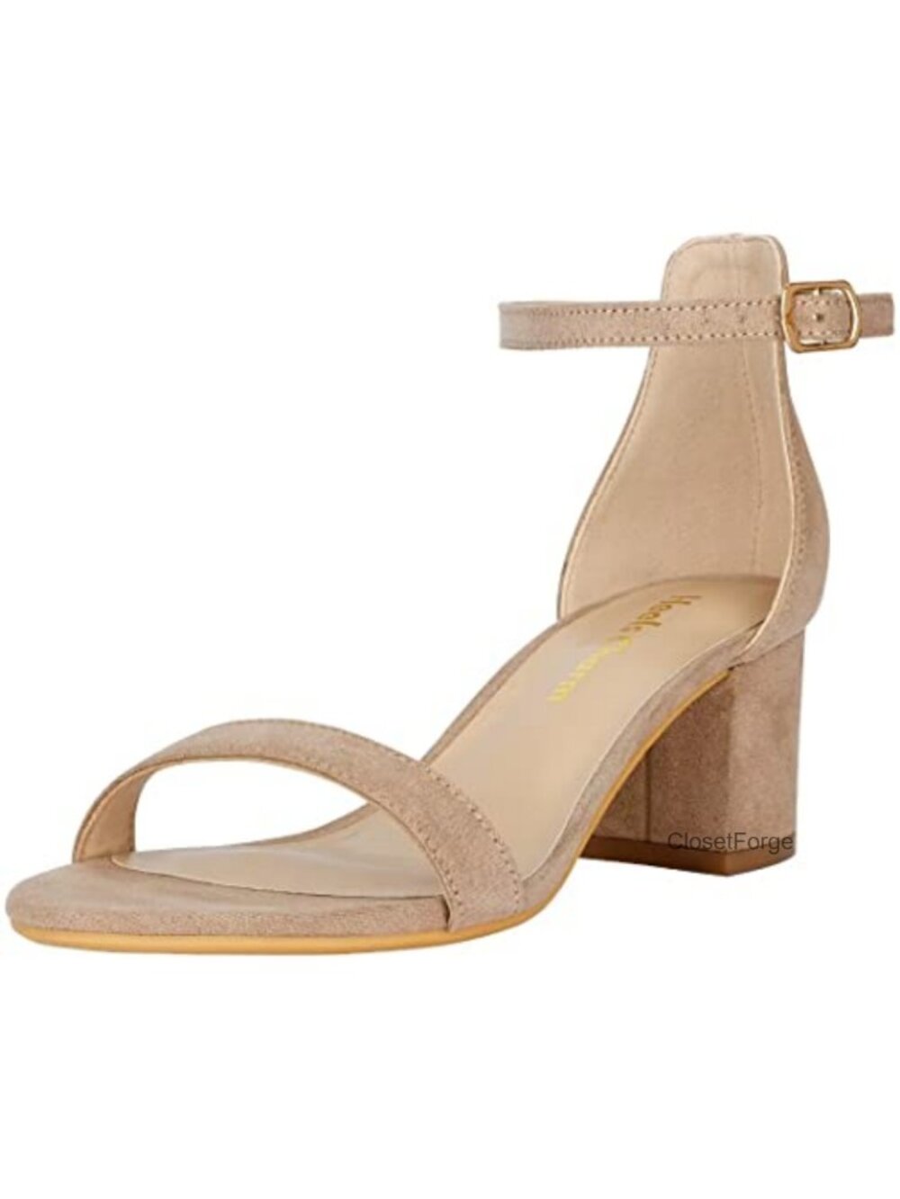 Women's Strappy Chunky Block Low Heeled Sandals 2 Inch Open Toe Ankle Strap